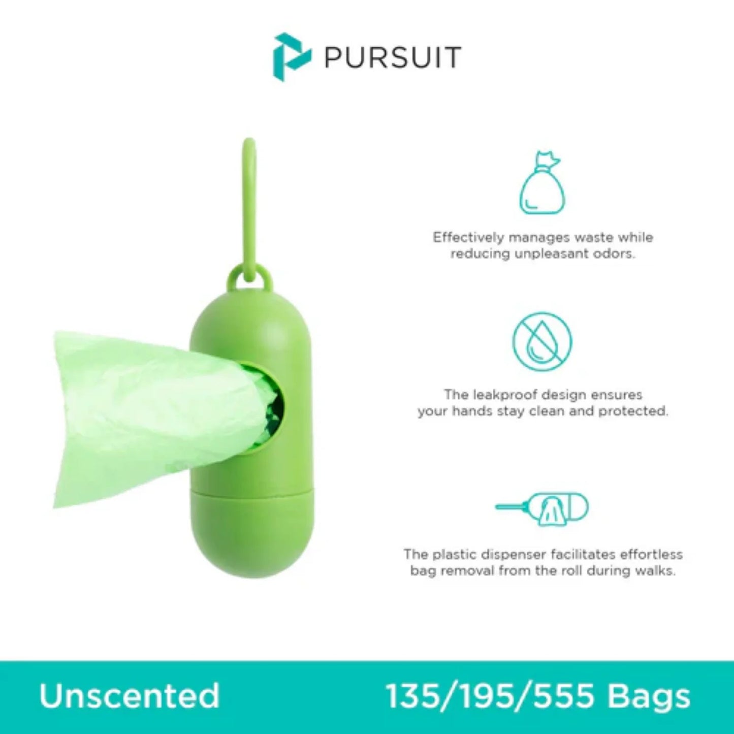 Extra Strong Leak Proof Dog Waste Bags with Dispenser