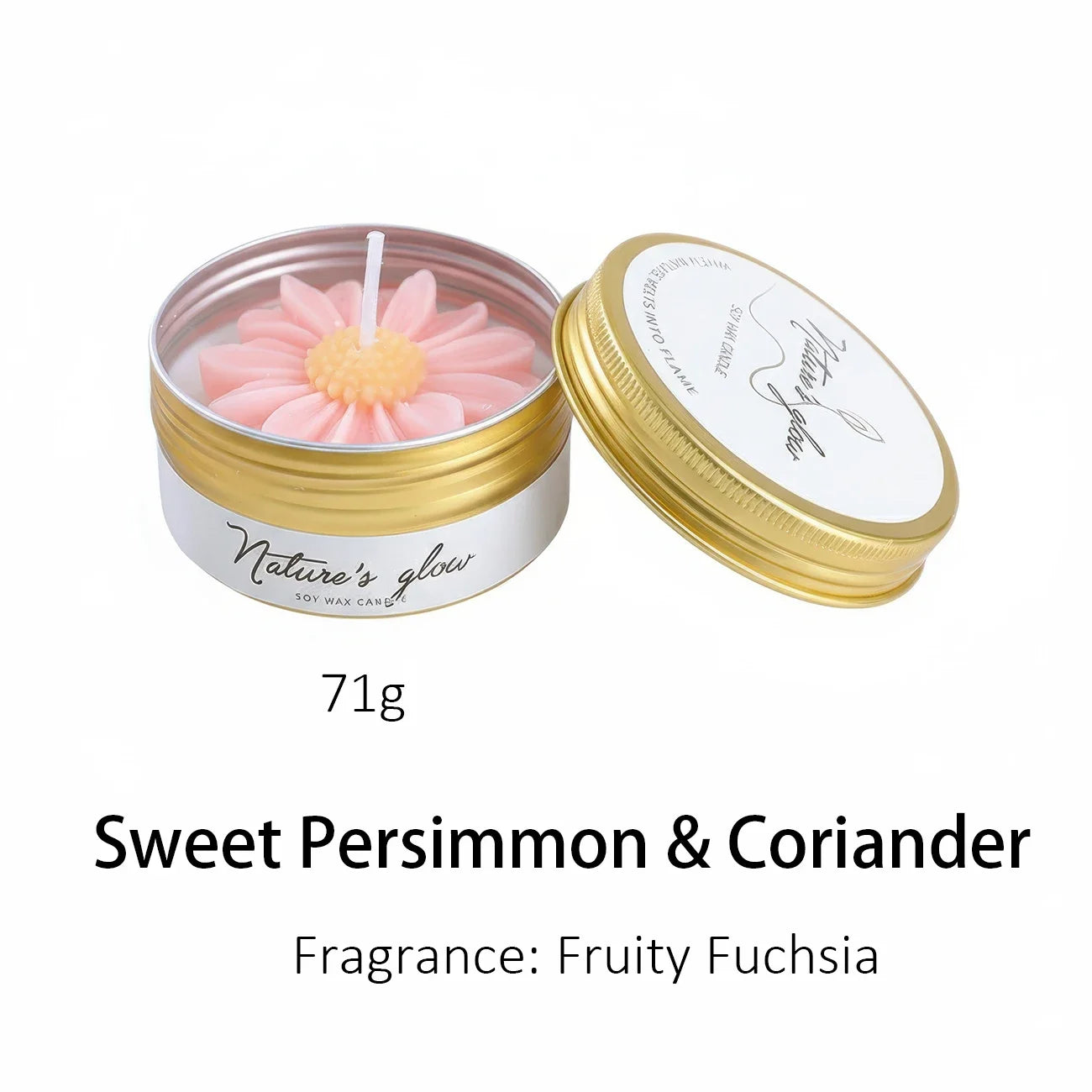 Soy Blended Wax, Scented Candle in Tin