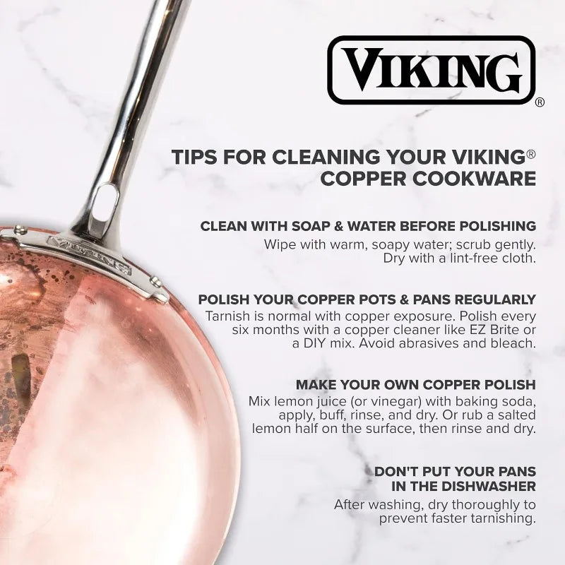 10 Piece Hammered Copper Kitchen Cookware with Glass Lids