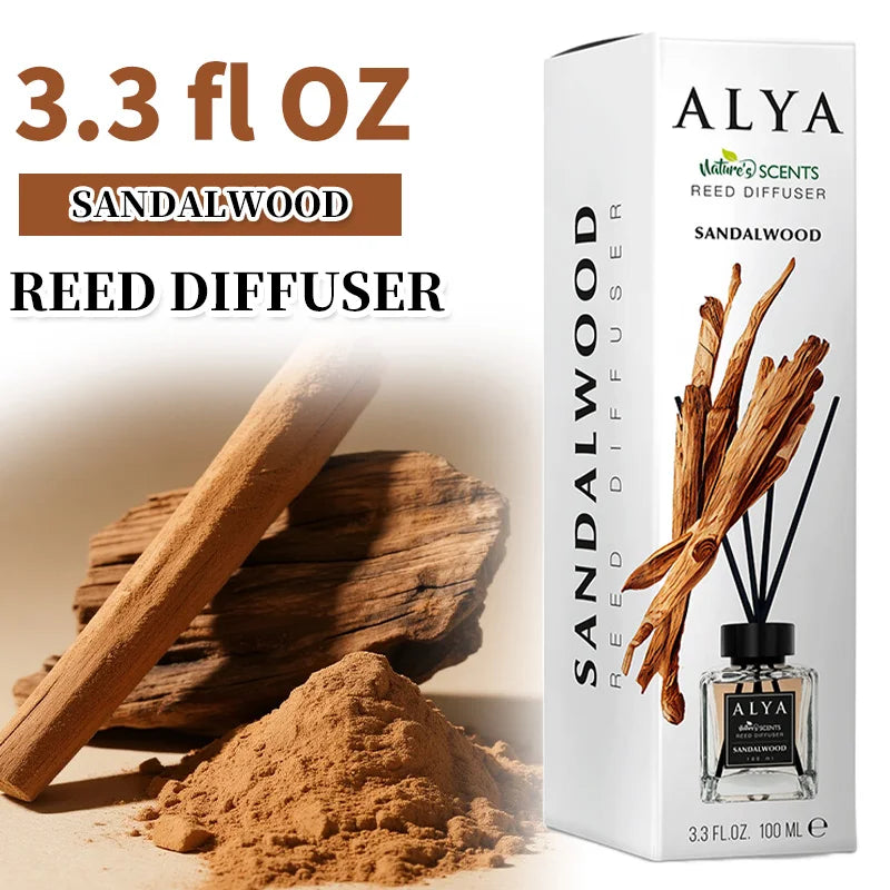 Long-Lasting Essential Oil Air Freshener 3.3 oz Diffuser Set with 4 Incense Sticks