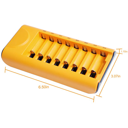 6 to 30 AA & AAA Rechargeable Battery Set with Charger & Cable
