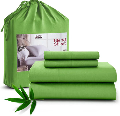 Organic 35% Viscose derived from Bamboo Rayon Blend with 65% Polyester Breathable Bedding Set