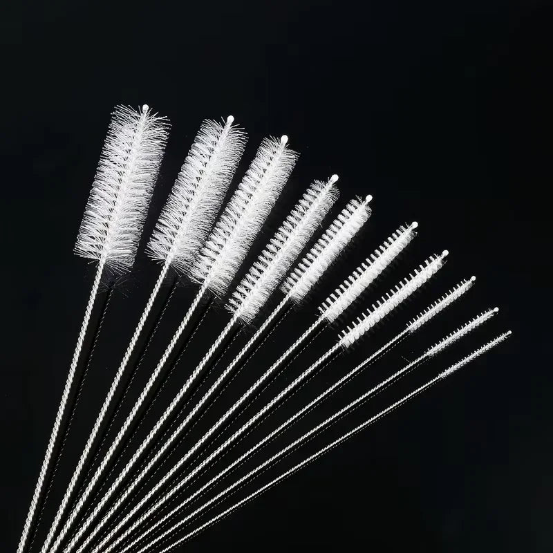 Reusable Straw Cleaning Brush for Glassware, Plastic and Metal 10 Pieces Set