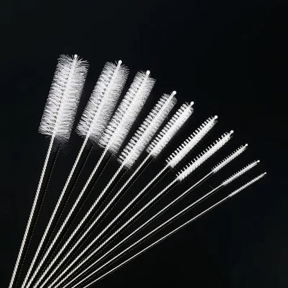 Reusable Straw Cleaning Brush for Glassware, Plastic and Metal 10 Pieces Set