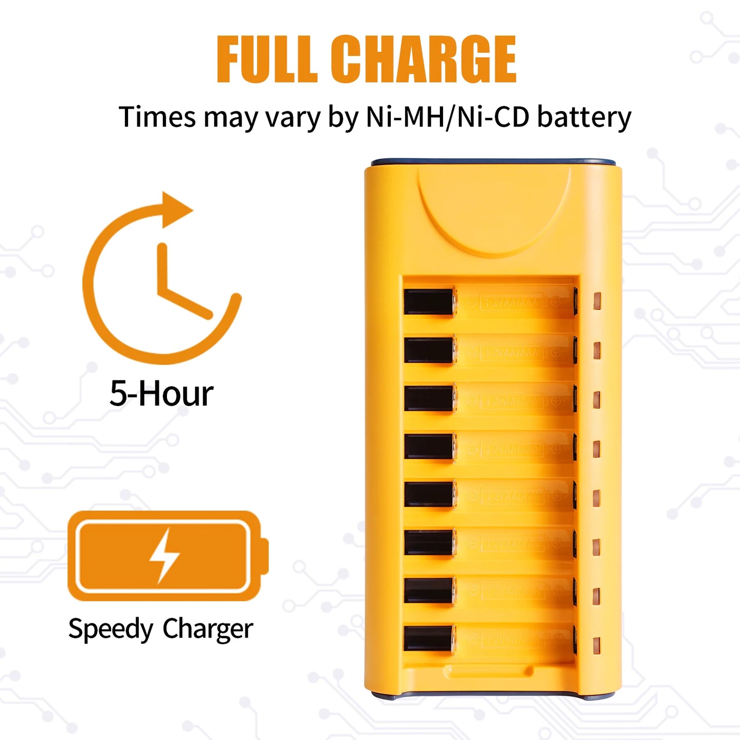 6 to 30 AA & AAA Rechargeable Battery Set with Charger & Cable