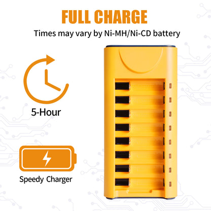 6 to 30 AA & AAA Rechargeable Battery Set with Charger & Cable
