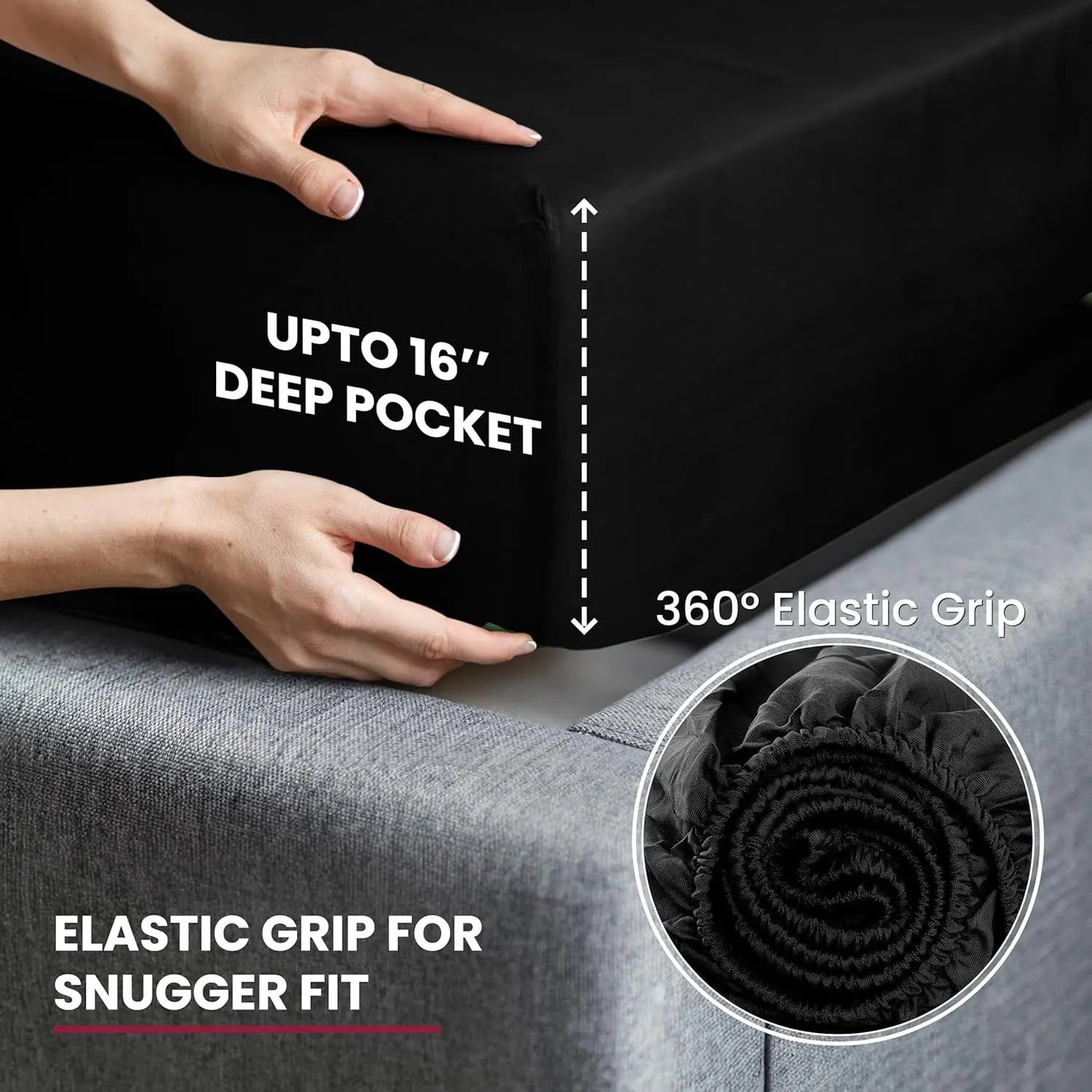 Organic 35% Viscose derived from Bamboo Rayon Blend with 65% Polyester Breathable Bedding Set