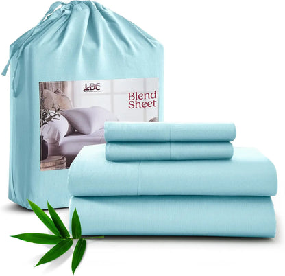 Organic 35% Viscose derived from Bamboo Rayon Blend with 65% Polyester Breathable Bedding Set