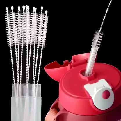 Reusable Straw Cleaning Brush for Glassware, Plastic and Metal 10 Pieces Set