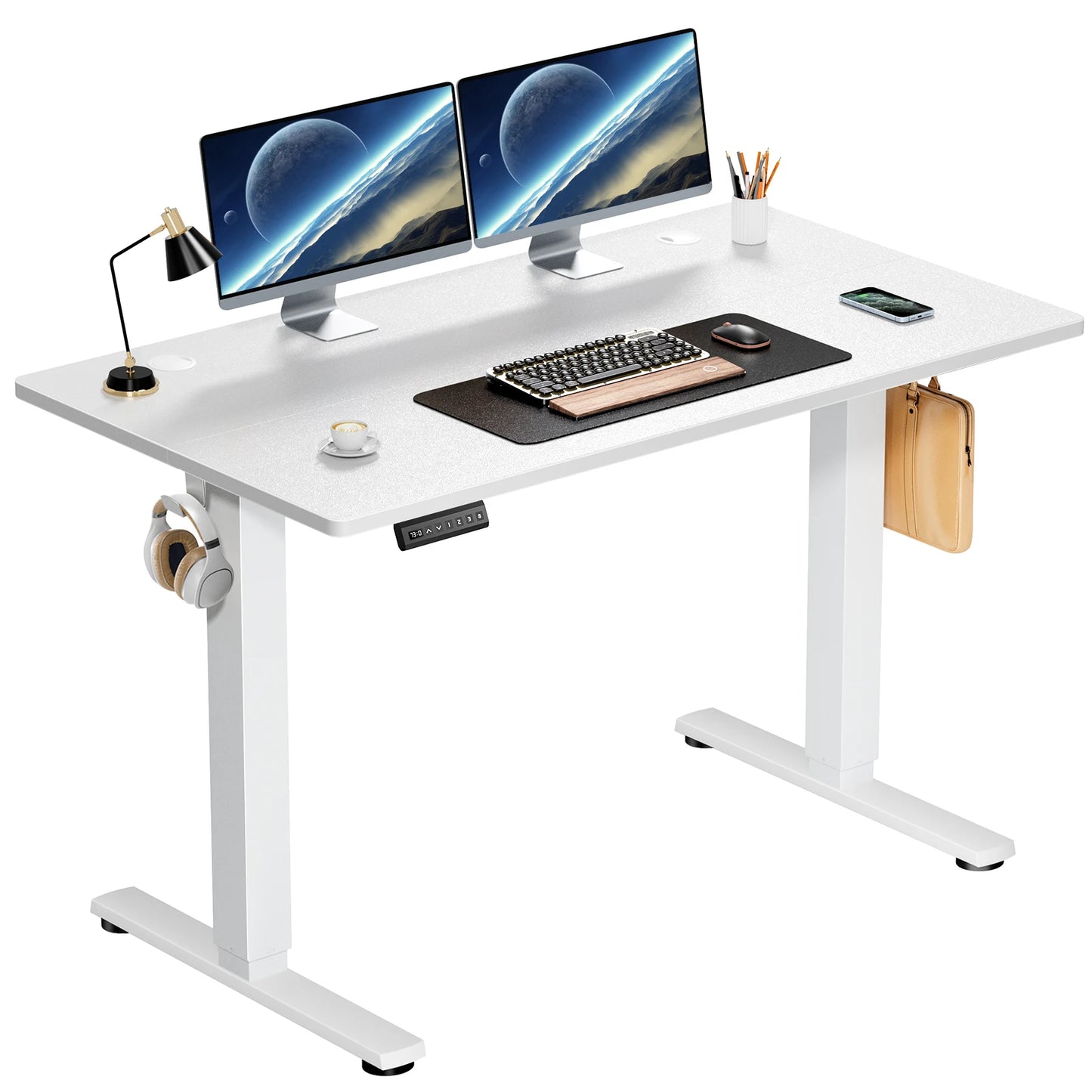 Ergonomic Home or Office Standing or Sitting Electric Computer Desk/ Workstation Height Adjustable 40 x 24 Inch