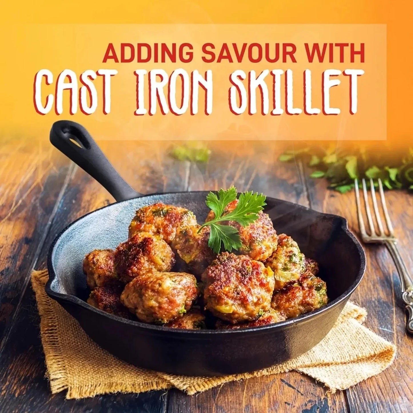 3pc Cast Iron Skillet Set