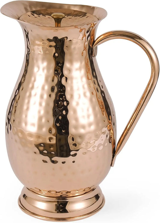 Large Copper Pitcher with lid 70 oz/2000 mL