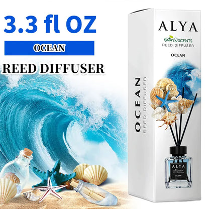 Long-Lasting Essential Oil Air Freshener  3.3 oz Diffuser Set with 4 Incense Sticks