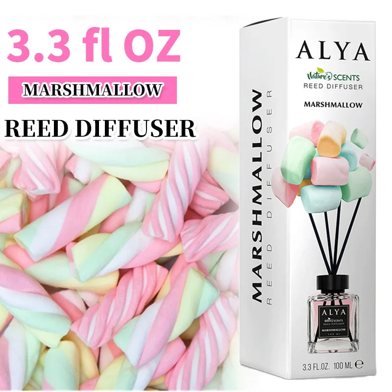 Long-Lasting Essential Oil Air Freshener  3.3 oz Diffuser Set with 4 Incense Sticks