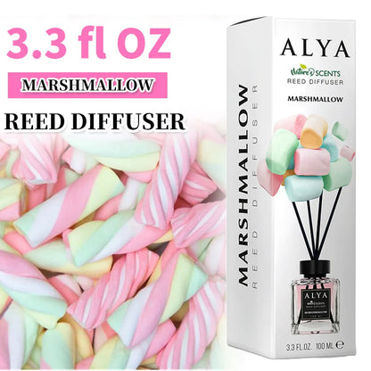 Long-Lasting Essential Oil Air Freshener  3.3 oz Diffuser Set with 4 Incense Sticks