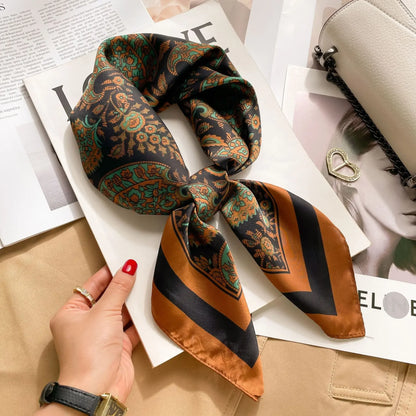 70 X 70 cm Silky Stylish Pashmina Like Designer Neck/Head Scarf