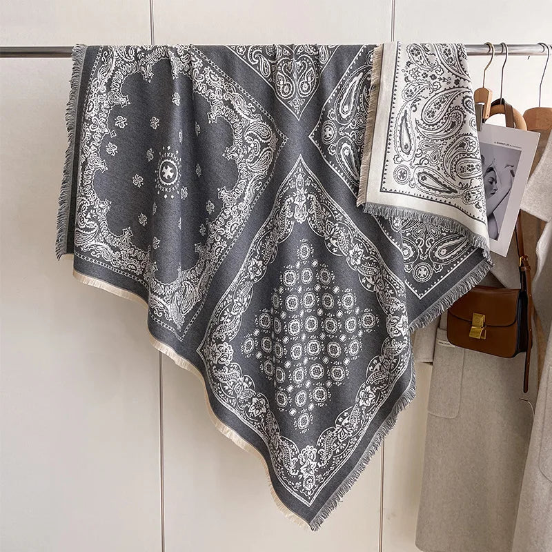 Soft Paisley Design Pashmina Like Winter/Autumn Scarf