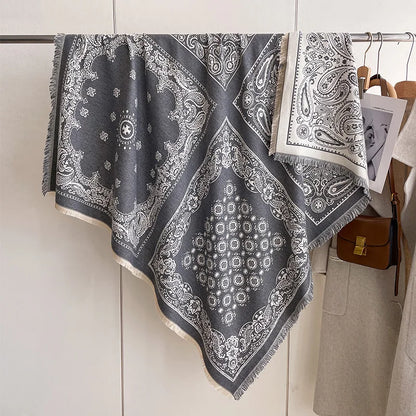 Soft Paisley Design Pashmina Like Winter/Autumn Scarf