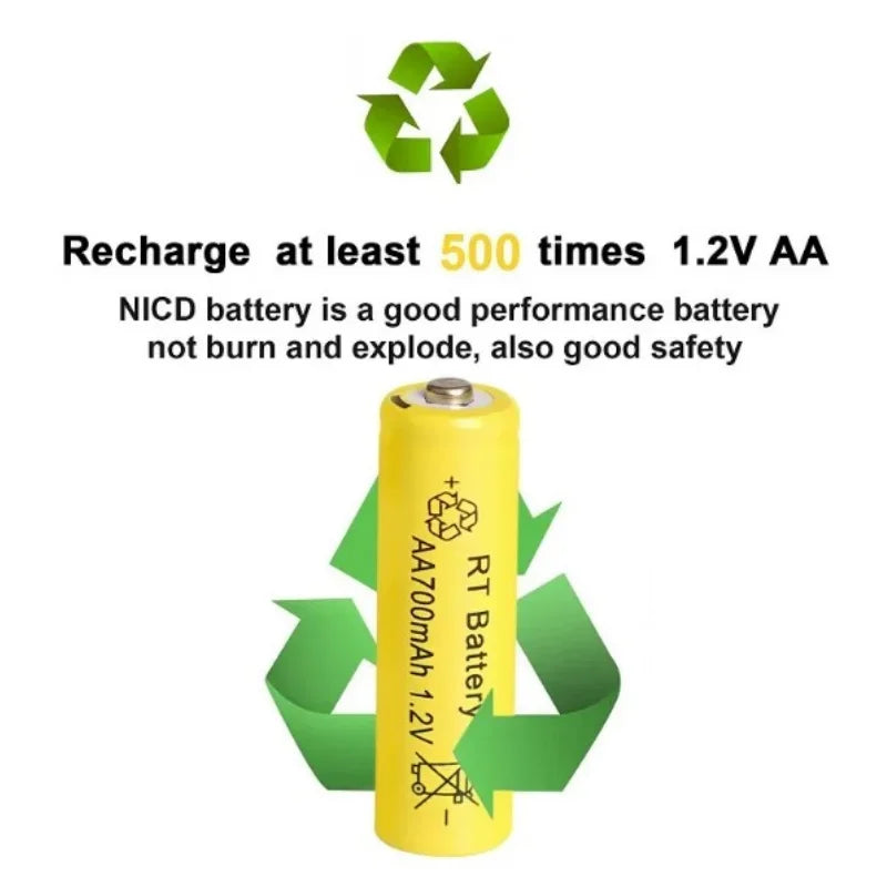 6 to 30 AA & AAA Rechargeable Battery Set with Charger & Cable