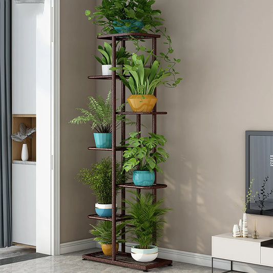 7 Tier Plant Stand Metal Shelf for Indoor or Outdoor Decor