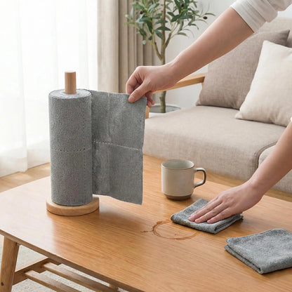 Reusable Tear-Away Cleaning Cloth Roll, High Water Absorption, for Multiple Use