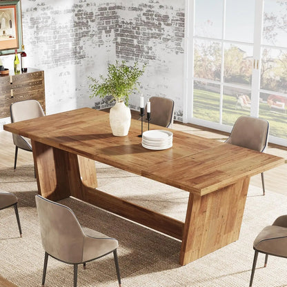 76" Rustic Farmhouse Dining/Kitchen Table
