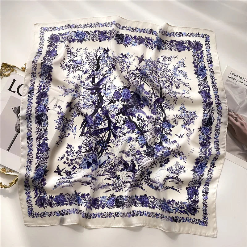 70 X 70 cm Silky Stylish Pashmina Like Designer Neck/Head Scarf