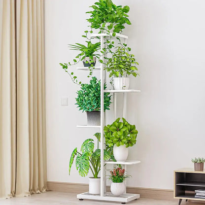 Indoor Tall 6 Tier Metal Plant Stand Organizer