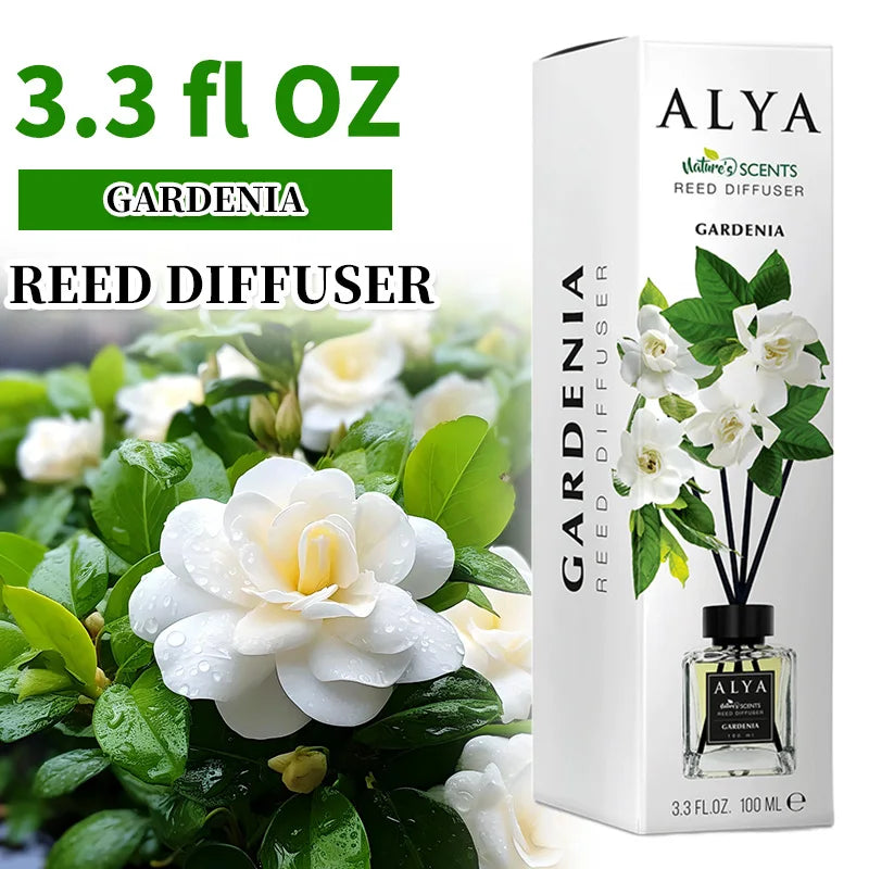 Long-Lasting Essential Oil Air Freshener  3.3 oz Diffuser Set with 4 Incense Sticks