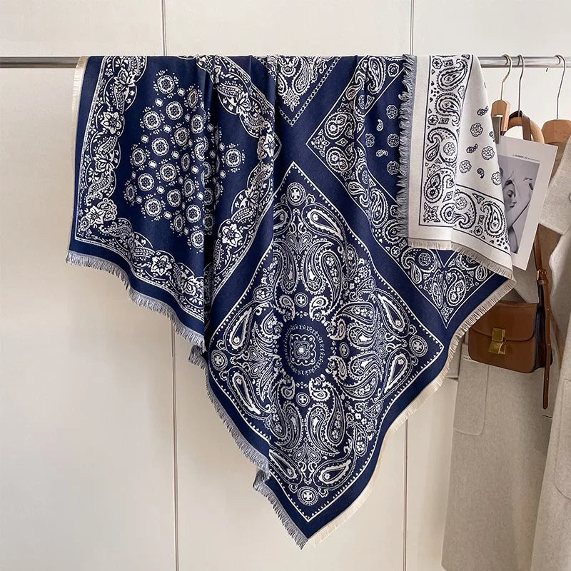 Soft Paisley Design Pashmina Like Winter/Autumn Scarf