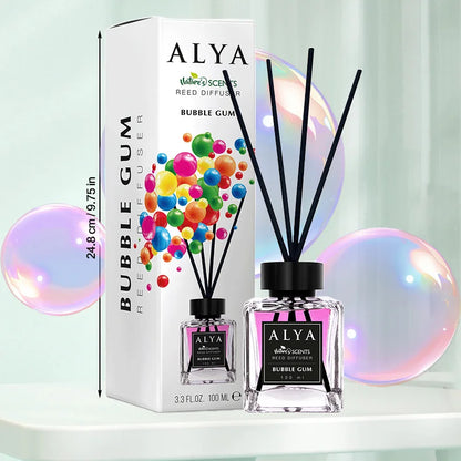Long-Lasting Essential Oil Air Freshener  3.3 oz Diffuser Set with 4 Incense Sticks