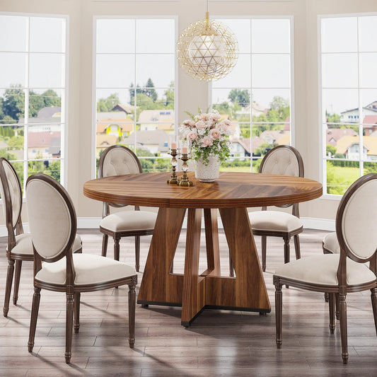 47 Inch Farmhouse Round Dining Table