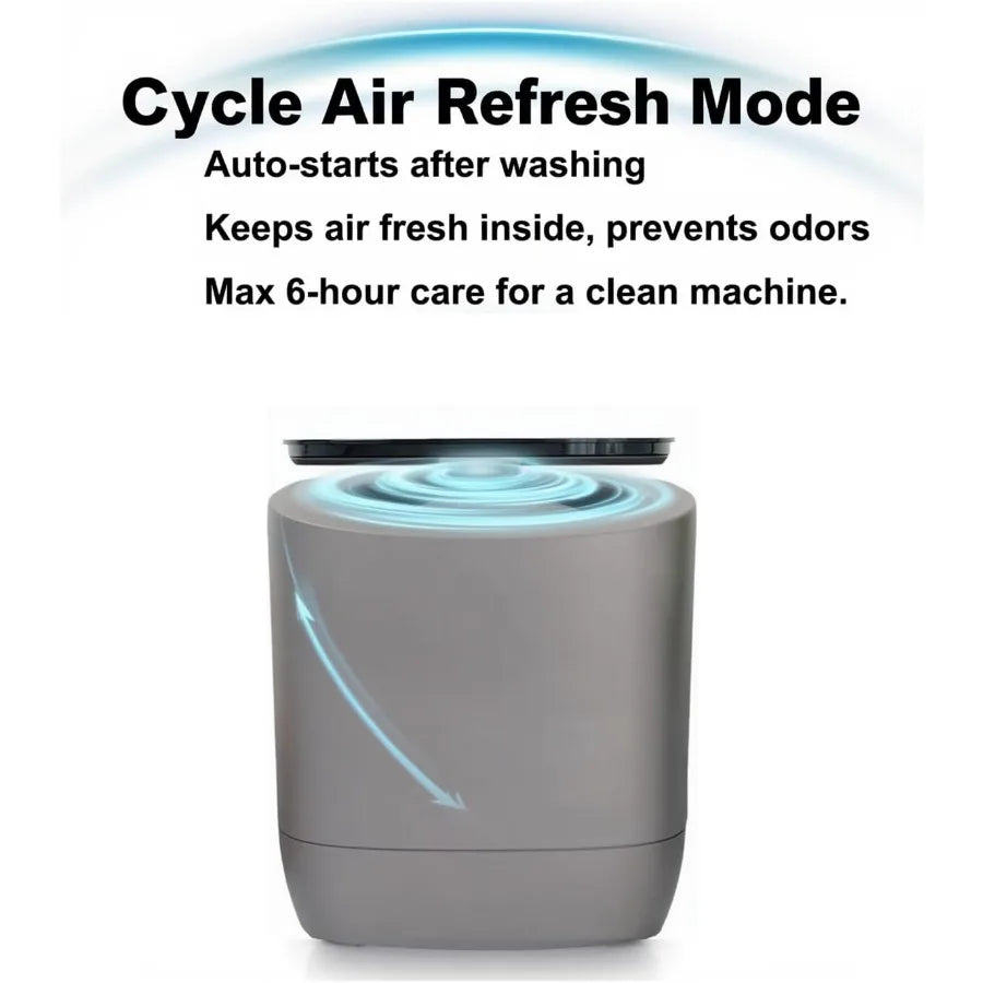 7L Portable, Automatic Mini Washing Machine with Wash and Spin Cycle Mode