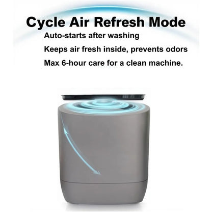 7L Portable, Automatic Mini Washing Machine with Wash and Spin Cycle Mode