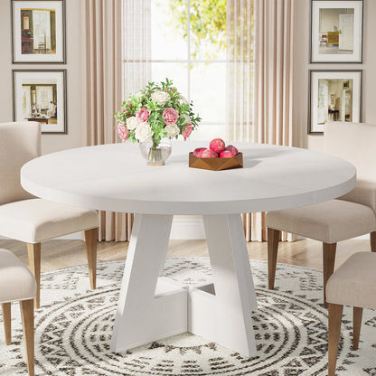 47 Inch Farmhouse Round Dining Table
