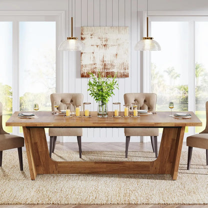 76" Rustic Farmhouse Dining/Kitchen Table