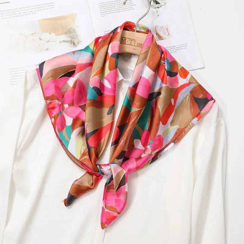 70 X 70 cm Silky Stylish Pashmina Like Designer Neck/Head Scarf