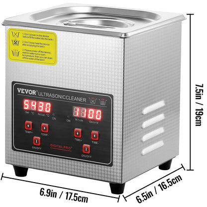 Stainless Steel Ultrasonic Portable Cleaning Machine  2L 3L 6L 10L 22L 30L