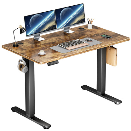 Ergonomic Home or Office Standing or Sitting Electric Computer Desk/ Workstation Height Adjustable 40 x 24 Inch