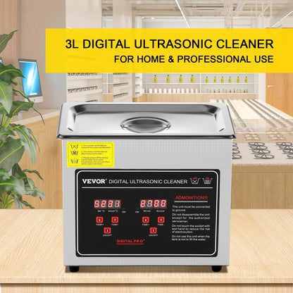 Stainless Steel Ultrasonic Portable Cleaning Machine  2L 3L 6L 10L 22L 30L