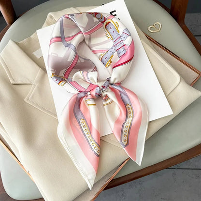 70 X 70 cm Silky Stylish Pashmina Like Designer Neck/Head Scarf