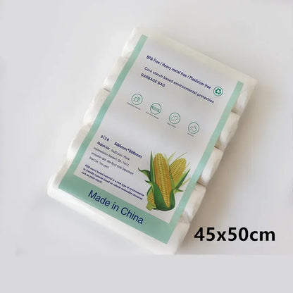 Biodegradable trash bags for kitchen and outdoor, 100 BPA free 5 rolls