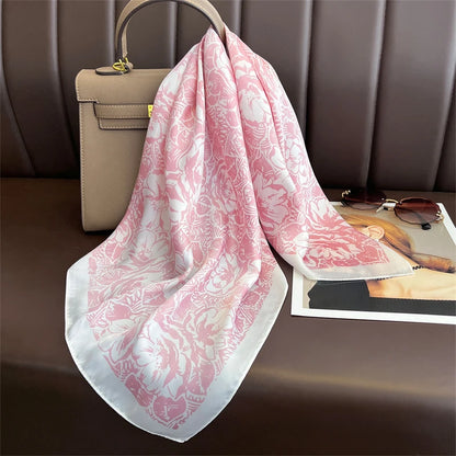 70 X 70 cm Silky Stylish Pashmina Like Designer Neck/Head Scarf