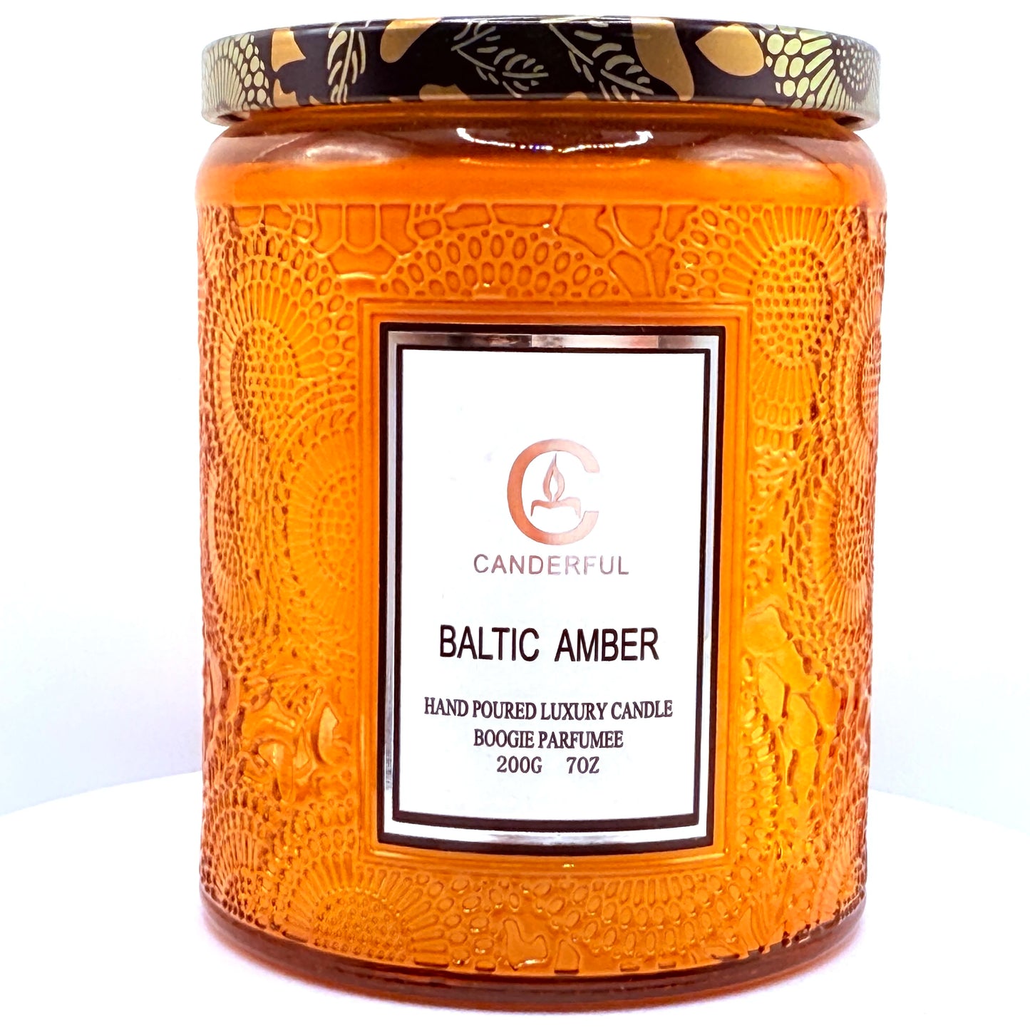 Scented Soy Wax Aromatherapy Candles, Embossed Glass