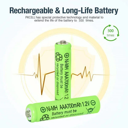 6 to 30 AA & AAA Rechargeable Battery Set with Charger & Cable