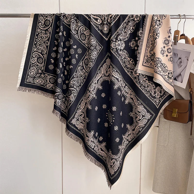 Soft Paisley Design Pashmina Like Winter/Autumn Scarf
