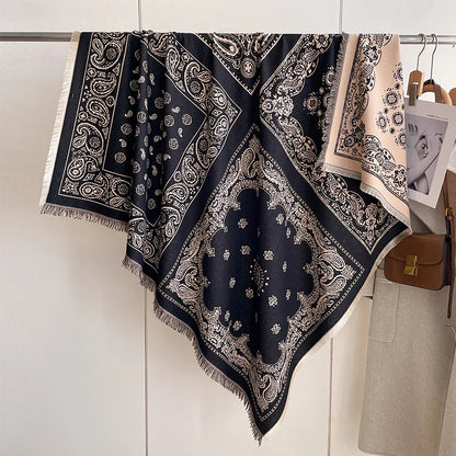 Soft Paisley Design Pashmina Like Winter/Autumn Scarf