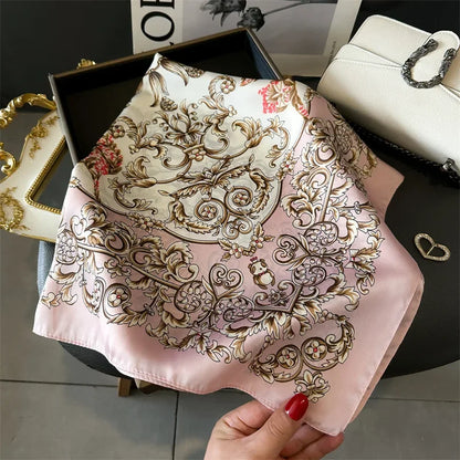 70 X 70 cm Silky Stylish Pashmina Like Designer Neck/Head Scarf