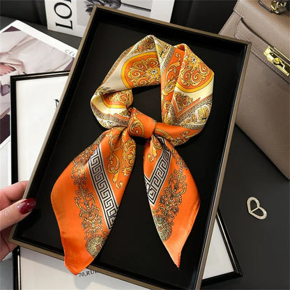 70 X 70 cm Silky Stylish Pashmina Like Designer Neck/Head Scarf