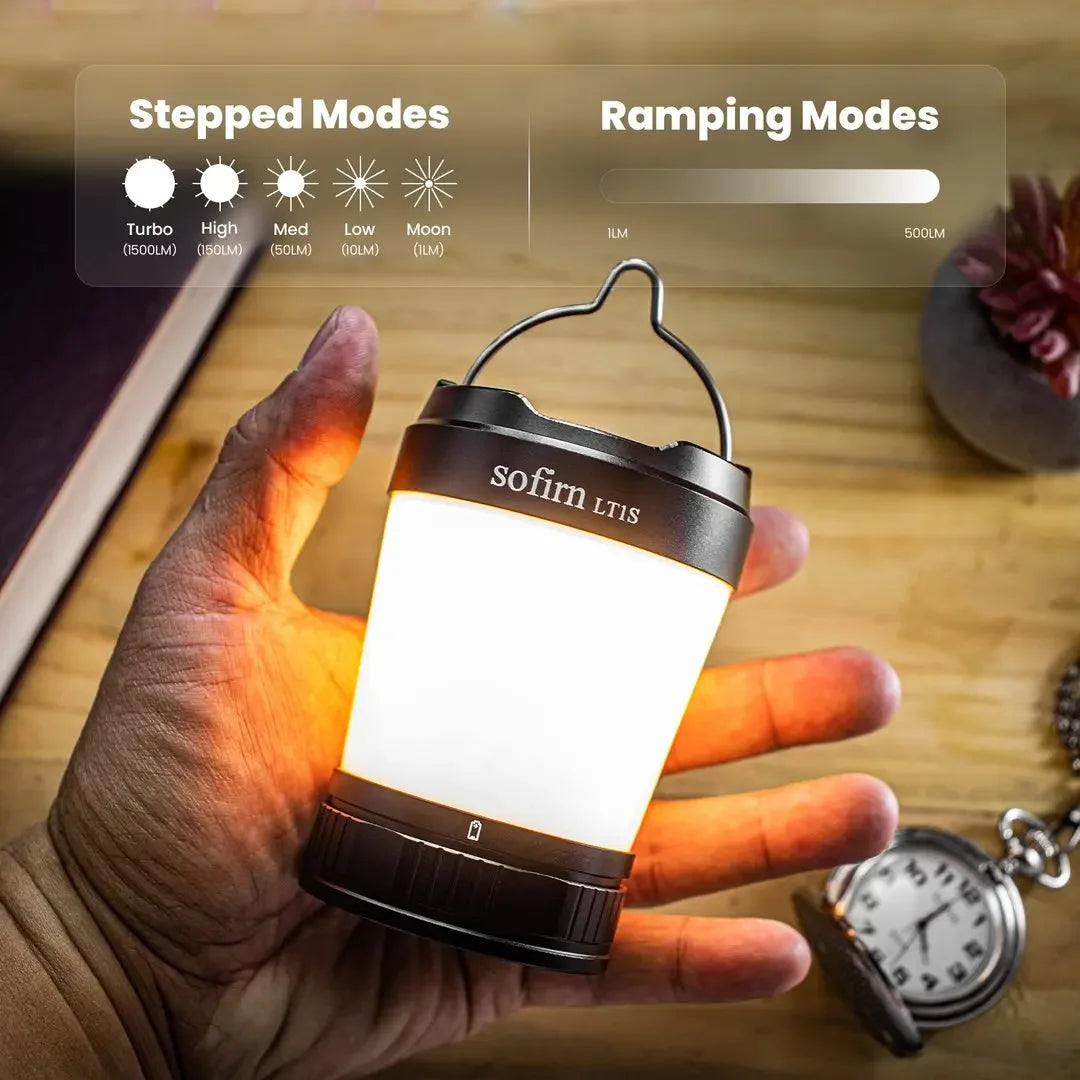 Aerospace Grade Aluminum Alloy Camping Light/Lantern with Reverse Charging Function 500 Lumen